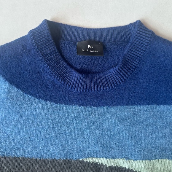 PS Paul Smith Color Block Wool/Cotton Sweater Size XL Excellent Condition! - Picture 5 of 10